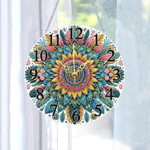 Load image into Gallery viewer, Acrylic Special Shaped Sunflower 5D Diamond Painting Hanging Clock Art Craft
