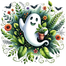 Load image into Gallery viewer, AB Diamond Painting - Full Round - Halloween grass ghost (40*40CM)
