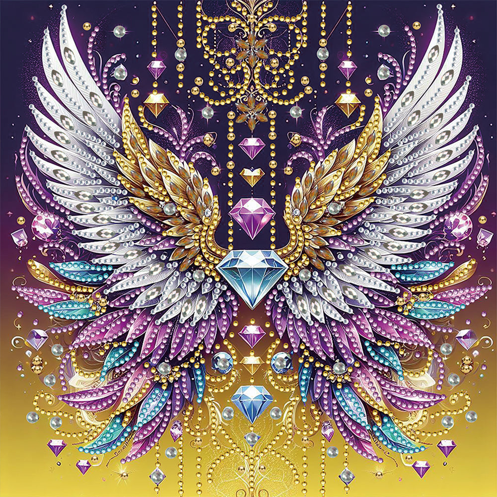 Diamond Painting - Partial Special Shaped - Diamond wings (30*30CM)