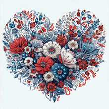Load image into Gallery viewer, Diamond Painting - Partial Special Shaped - Love flowers (30*30CM)
