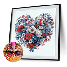 Load image into Gallery viewer, Diamond Painting - Partial Special Shaped - Love flowers (30*30CM)
