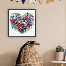 Load image into Gallery viewer, Diamond Painting - Partial Special Shaped - Love flowers (30*30CM)
