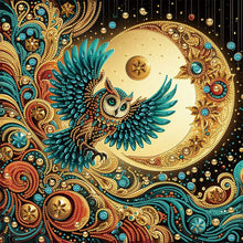 Load image into Gallery viewer, Diamond Painting - Partial Special Shaped - Owl (40*40CM)
