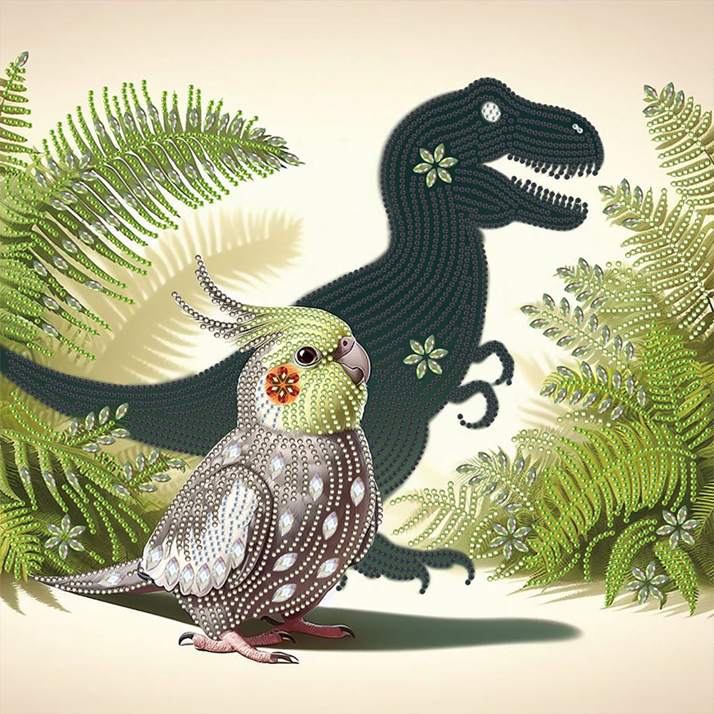 Diamond Painting - Partial Special Shaped - Parrot (40*40CM)