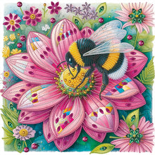 Load image into Gallery viewer, Diamond Painting - Partial Special Shaped - Bee (40*40CM)
