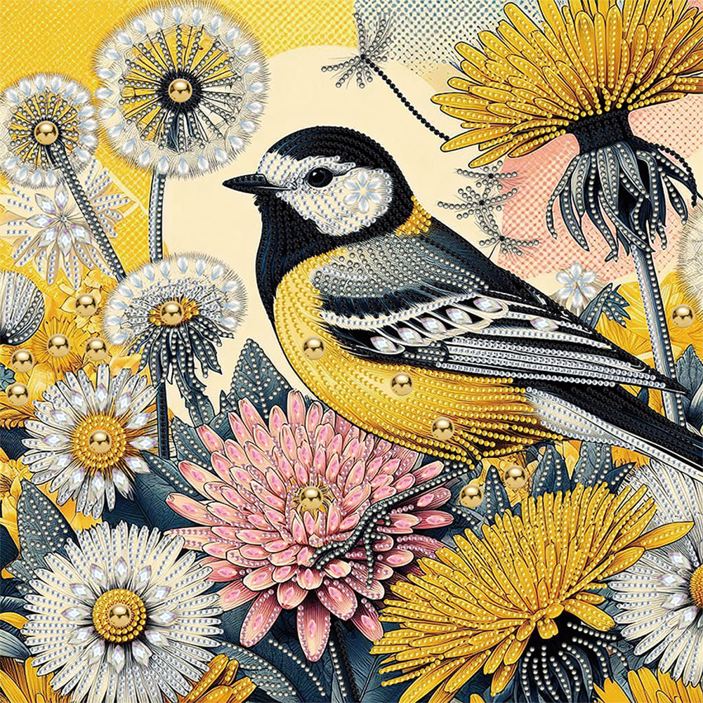 Diamond Painting - Partial Special Shaped - Bird (40*40CM)