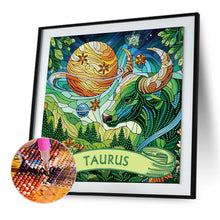 Load image into Gallery viewer, Diamond Painting - Partial Special Shaped - Zodiac Taurus (30*30CM)
