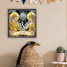 Load image into Gallery viewer, Diamond Painting - Partial Special Shaped - Zodiac Gemini (30*30CM)
