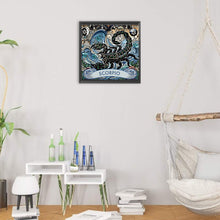 Load image into Gallery viewer, Diamond Painting - Partial Special Shaped - Zodiac Scorpio (30*30CM)
