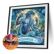 Load image into Gallery viewer, Diamond Painting - Partial Special Shaped - Zodiac Aquarius (30*30CM)
