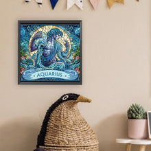 Load image into Gallery viewer, Diamond Painting - Partial Special Shaped - Zodiac Aquarius (30*30CM)
