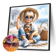 Load image into Gallery viewer, Diamond Painting - Full Round - Beach girl (30*30CM)
