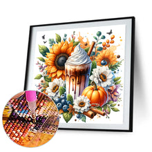 Load image into Gallery viewer, Diamond Painting - Full Round - Coffee and Autumn Pumpkin (40*40CM)
