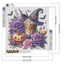 Load image into Gallery viewer, Diamond Painting - Full Round - Coffee and Purple Rose (40*40CM)

