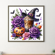 Load image into Gallery viewer, Diamond Painting - Full Round - Coffee and Purple Rose (40*40CM)
