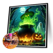 Load image into Gallery viewer, Diamond Painting - Full Round - Halloween green ghost (40*40CM)
