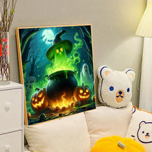 Load image into Gallery viewer, Diamond Painting - Full Round - Halloween green ghost (40*40CM)
