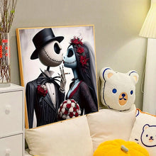 Load image into Gallery viewer, Diamond Painting - Full Round - Halloween skeleton couple (40*40CM)
