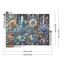 Load image into Gallery viewer, Diamond Painting - Full Round - Blue flowers (60*45CM)
