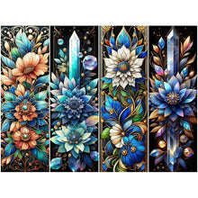 Load image into Gallery viewer, Diamond Painting - Full Round - Blue flowers (60*45CM)
