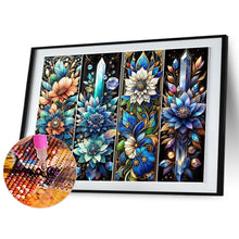 Load image into Gallery viewer, Diamond Painting - Full Round - Blue flowers (60*45CM)
