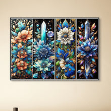 Load image into Gallery viewer, Diamond Painting - Full Round - Blue flowers (60*45CM)
