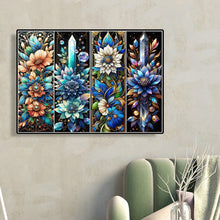 Load image into Gallery viewer, Diamond Painting - Full Round - Blue flowers (60*45CM)
