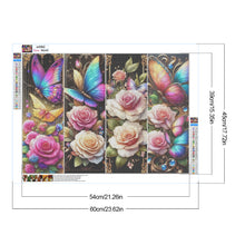Load image into Gallery viewer, Diamond Painting - Full Round - Rose and butterfly (60*45CM)
