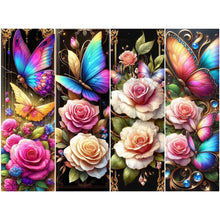 Load image into Gallery viewer, Diamond Painting - Full Round - Rose and butterfly (60*45CM)
