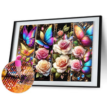 Load image into Gallery viewer, Diamond Painting - Full Round - Rose and butterfly (60*45CM)
