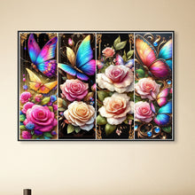 Load image into Gallery viewer, Diamond Painting - Full Round - Rose and butterfly (60*45CM)
