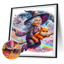 Load image into Gallery viewer, AB Diamond Painting - Full Round - Flying witch grandma (40*40CM)
