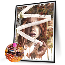 Load image into Gallery viewer, AB Diamond Painting - Full Round - Mysterious girl (40*50CM)
