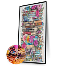 Load image into Gallery viewer, AB Diamond Painting - Full Round - Flower and book (40*80CM)
