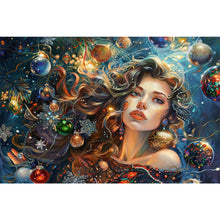 Load image into Gallery viewer, Diamond Painting - Full Square - Christmas ball girl (60*40CM)
