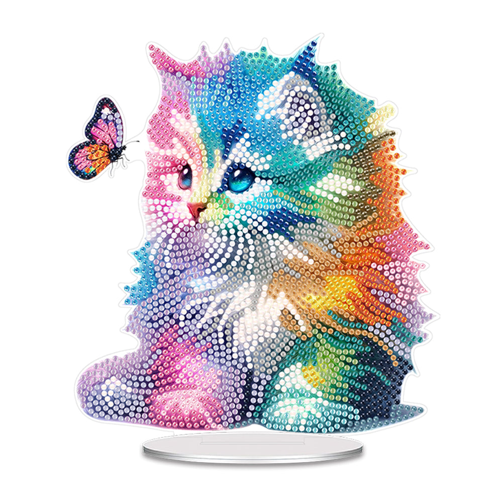 Acrylic Animal Table Top Diamond Painting Ornament Kits Desktop Diamond Art Kits