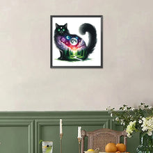 Load image into Gallery viewer, Diamond Painting - Full Square - Mysterious black cat (30*30CM)
