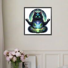 Load image into Gallery viewer, Diamond Painting - Full Square - Mysterious black cat (30*30CM)
