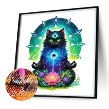 Load image into Gallery viewer, Diamond Painting - Full Square - Mysterious black cat (30*30CM)
