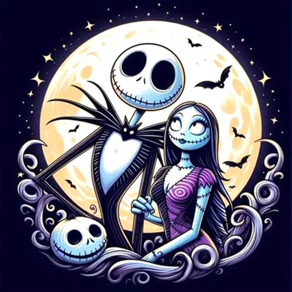 Diamond Painting - Full Round - Halloween Night of Christmas (30*30CM)