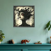 Load image into Gallery viewer, Diamond Painting - Full Round - Halloween crow witch (30*30CM)
