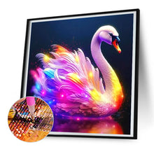 Load image into Gallery viewer, Diamond Painting - Full Round - Neon swan (30*30CM)
