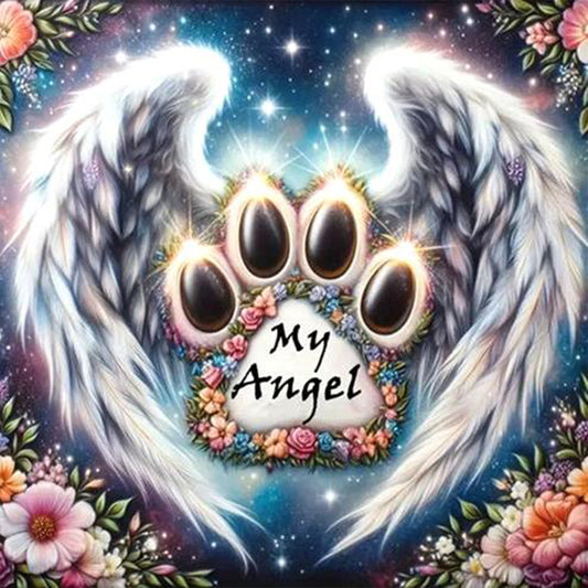 Diamond Painting - Full Round - Paw angel (30*30CM)