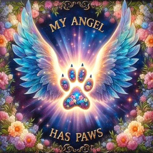 Diamond Painting - Full Round - Paw angel (30*30CM)