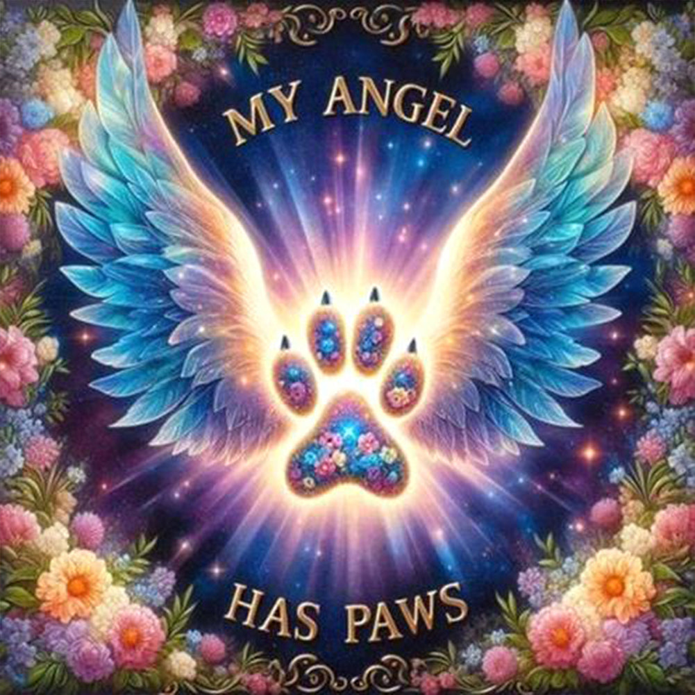 Diamond Painting - Full Round - Paw angel (30*30CM)