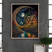Load image into Gallery viewer, Diamond Painting - Full Round - Dreamlike moonlit night scenery (40*50CM)
