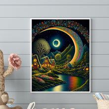 Load image into Gallery viewer, Diamond Painting - Full Round - Dreamlike moonlit night scenery (40*50CM)
