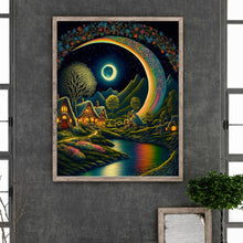 Load image into Gallery viewer, Diamond Painting - Full Round - Dreamlike moonlit night scenery (40*50CM)
