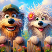 Load image into Gallery viewer, Diamond Painting - Full Round - Garden dog (30*30CM)
