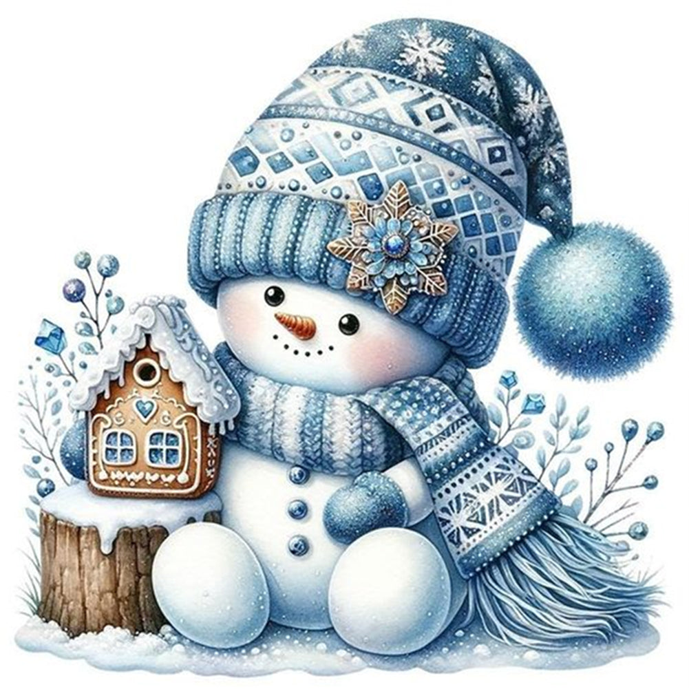 Diamond Painting - Full Round - Christmas snowman (30*30CM)